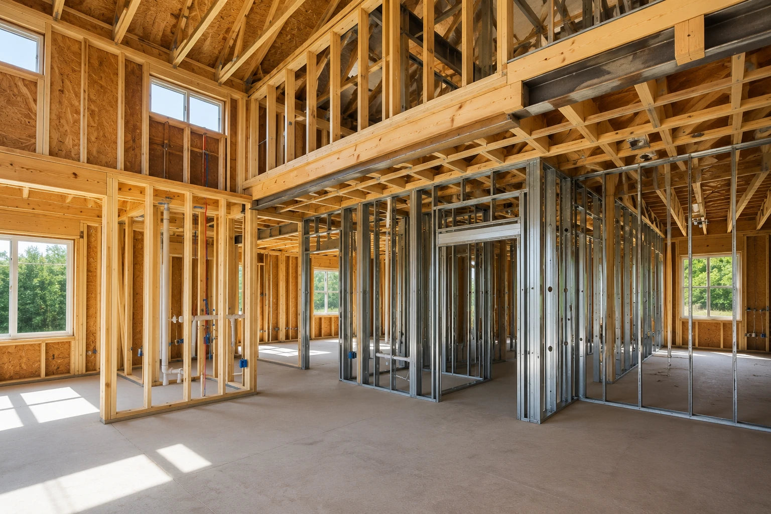 Steel and wood framing services in South Jersey